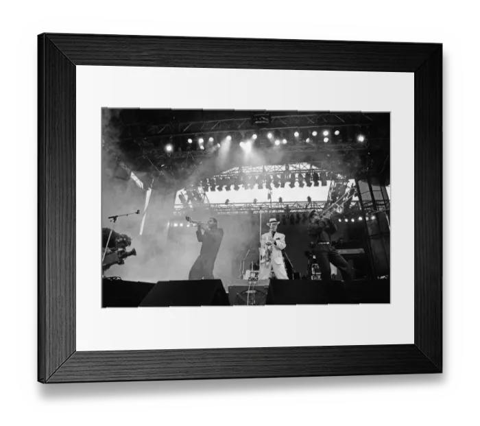 Framed Print : UB40 concert at Birmingham Citys St Andrews stadium. 10th June 1989