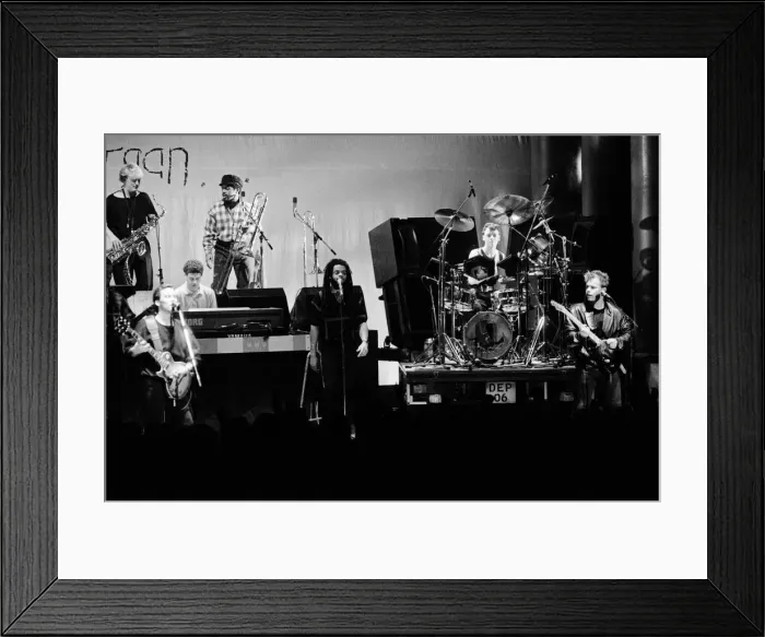 Framed Print : UB40 performing in concert at the Odeon Birmingham. 12th December 1984