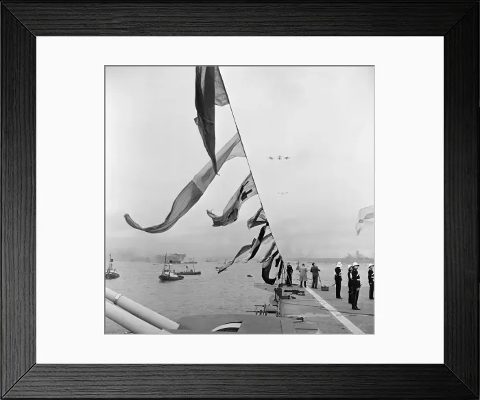 Framed Print : HMS Ark Royal is launched at Cammell Laird shipyard, Birkenhead, Merseyside, 3rd May 1950 Framed Print : HMS Ark Royal is launched at Cammell Laird shipyard, Birkenhead, Merseyside, 3rd May 1950