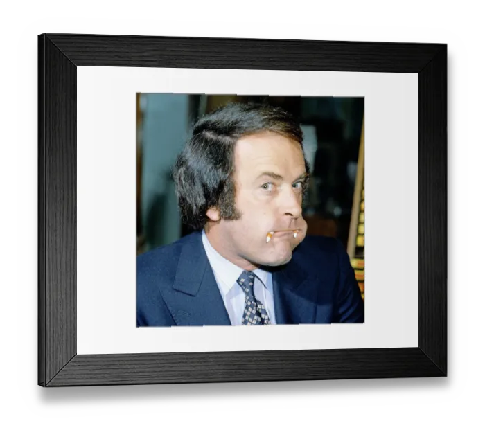 Framed Print : Terry Wogan, Radio Disc Jockey and TV Personality. Terry is seen here with
