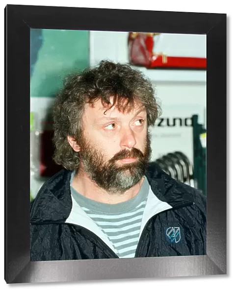 Geoff Capes signs copies of his book at Olympus in Reading. 23rd March 1991