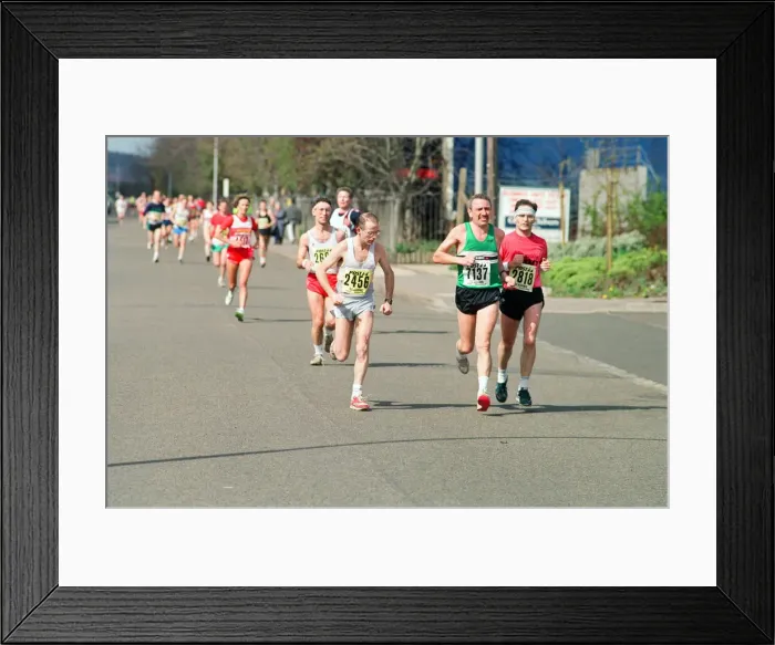 Framed Print : Reading half marathon. 6th April 1991