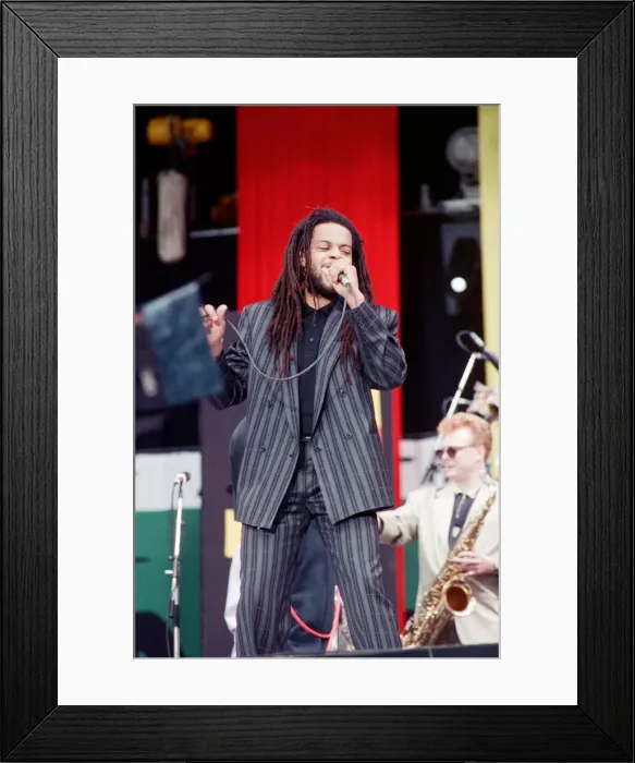 Framed Print : UB40 performing at the Nelson Mandela 70th Birthday Tribute concert