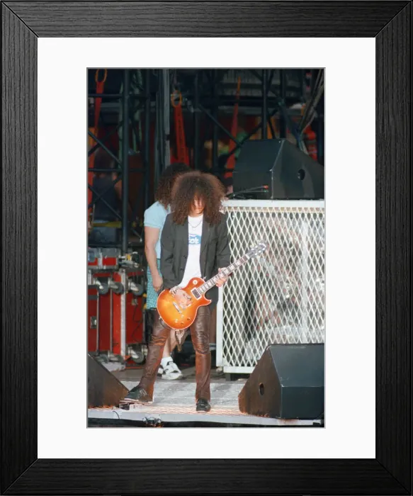 Framed Print : Guns N Roses concert held at Wembley Stadium, London during their Use You Illusion World