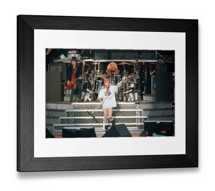 Framed Print : Guns N Roses concert held at Wembley Stadium, London during their Use You Illusion World Framed Print : Guns N Roses concert held at Wembley Stadium, London during their Use You Illusion World