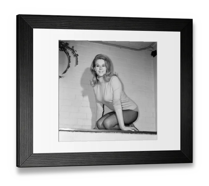 Framed Print : Alexandra Stevenson, professional actress and amateur painter, pictured 12th January 1965 Framed Print : Alexandra Stevenson, professional actress and amateur painter, pictured 12th January 1965