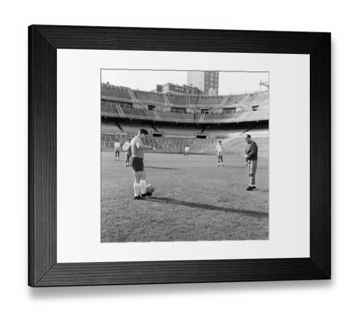 Framed Print : Behind the scenes at Real Madrid Football Club, Santiago Bernabeu Stadium, Madrid, Spain
