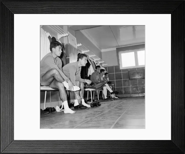 Framed Print : Behind the scenes at Real Madrid Football Club, Santiago Bernabeu Stadium, Madrid, Spain