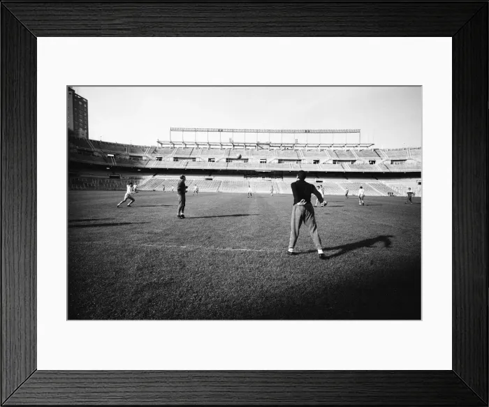 Framed Print : Behind the scenes at Real Madrid Football Club, Santiago Bernabeu Stadium, Madrid, Spain