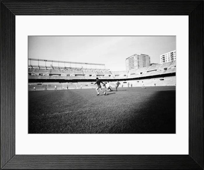 Framed Print : Behind the scenes at Real Madrid Football Club, Santiago Bernabeu Stadium, Madrid, Spain