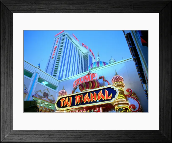 Framed Print : Taj Mahal, the casino owned by Donald Trump in Atlantic City, USA