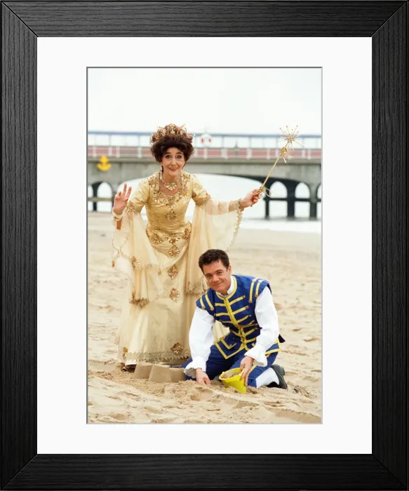 Framed Print : Stefan Dennis and June Brown in Bournemouth to star in the pantomime Cinderella Framed Print : Stefan Dennis and June Brown in Bournemouth to star in the pantomime Cinderella