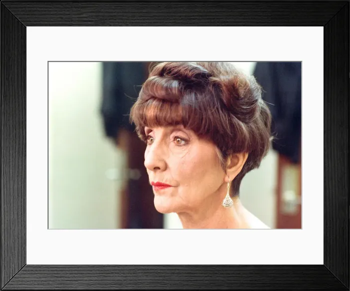 Framed Print : Eastenders star June Brown (Dot Cotton). 16th July 1993 Framed Print : Eastenders star June Brown (Dot Cotton). 16th July 1993