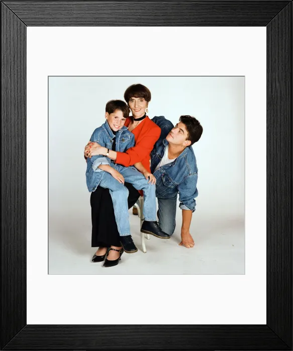 Framed Print : Eastenders stars John Altman (Nick Cotton), Rossi Higgins (Ashley Cotton Framed Print : Eastenders stars John Altman (Nick Cotton), Rossi Higgins (Ashley Cotton