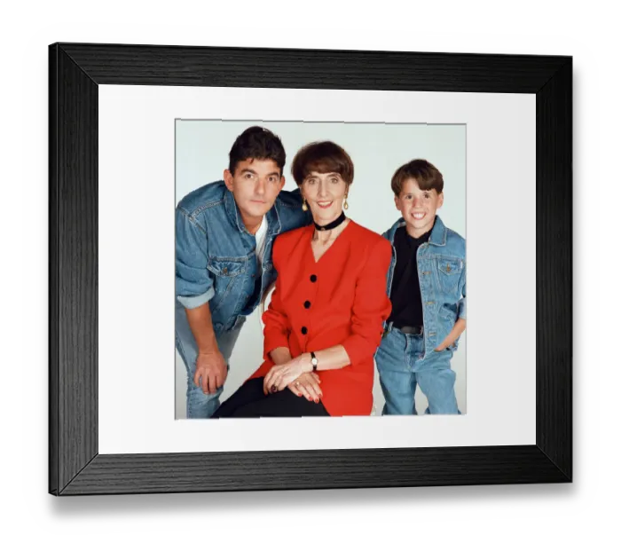 Framed Print : Eastenders stars John Altman (Nick Cotton), Rossi Higgins (Ashley Cotton Framed Print : Eastenders stars John Altman (Nick Cotton), Rossi Higgins (Ashley Cotton