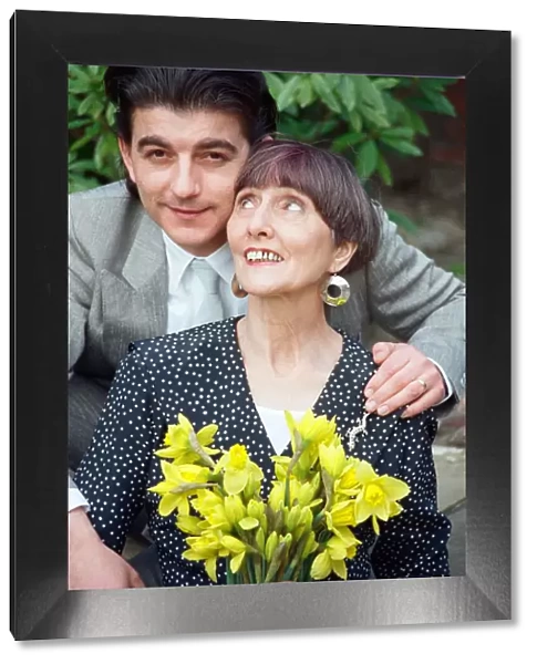 EastEnders stars June Brown (Dot Cotton) and John Altman (Nick Cotton). 23rd March 1990