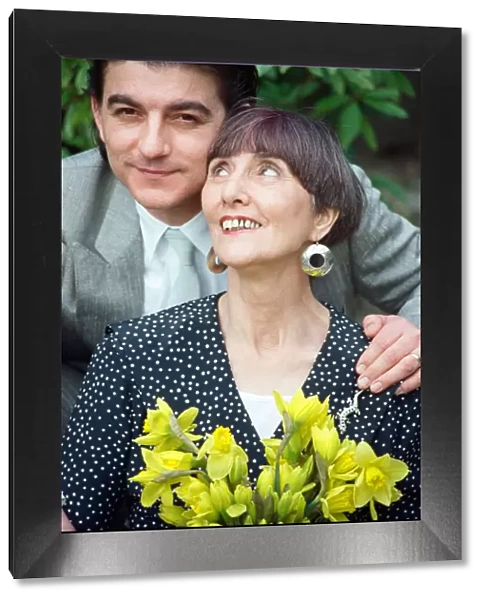 EastEnders stars June Brown (Dot Cotton) and John Altman (Nick Cotton). 23rd March 1990