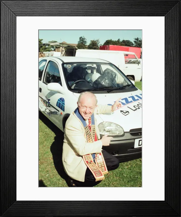 Framed Print : Paul Daniels, magician, opens the St Lukes Gala Fun Day, Middlesbrough Framed Print : Paul Daniels, magician, opens the St Lukes Gala Fun Day, Middlesbrough