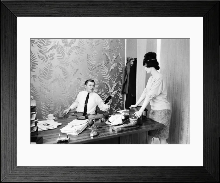 Framed Print : Roy Tempest, Theatrical Agent, London, 21st April 1964 Framed Print : Roy Tempest, Theatrical Agent, London, 21st April 1964