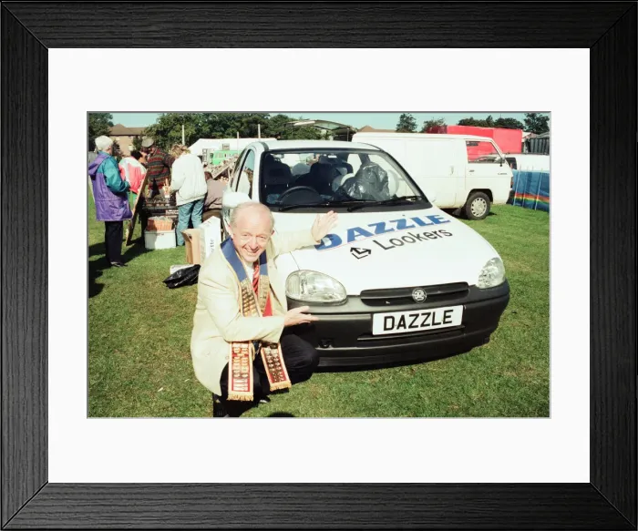 Framed Print : Paul Daniels, magician, opens the St Lukes Gala Fun Day, Middlesbrough Framed Print : Paul Daniels, magician, opens the St Lukes Gala Fun Day, Middlesbrough