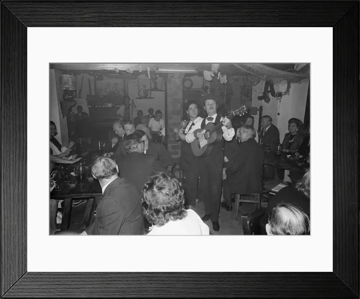 Framed Print : A night out in Majorca, Spain, August 1971 Framed Print : A night out in Majorca, Spain, August 1971