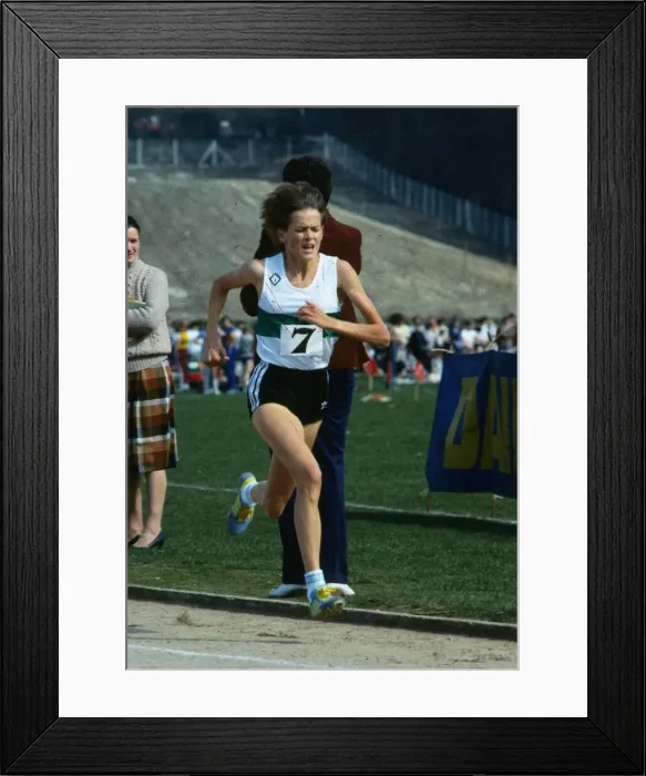 Framed Print : Zola Budd athlete June 1984