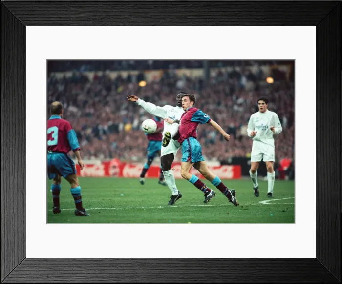 Framed Print : Coca Cola Cup Final Aston Villa 3 - 0 Leeds, held at Wembley. Gareth Southgate in action Framed Print : Coca Cola Cup Final Aston Villa 3 - 0 Leeds, held at Wembley. Gareth Southgate in action