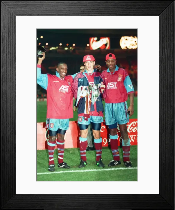 Framed Print : Coca Cola Cup Final Aston Villa 3 - 0 Leeds, held at Wembley. 24th March 1996 Framed Print : Coca Cola Cup Final Aston Villa 3 - 0 Leeds, held at Wembley. 24th March 1996