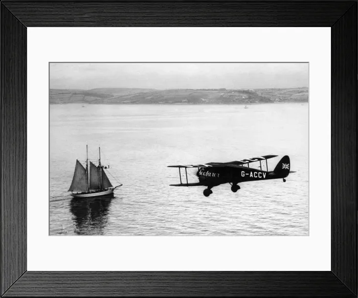 Framed Print : The De Havilland D. H. 84 G-ACCV Seafarer flown by Mr Jim Mollison