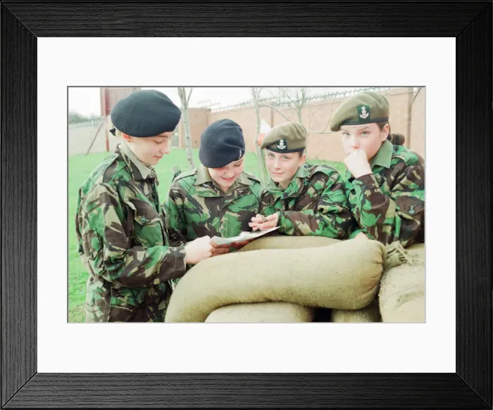 Framed Print : Territorial Army Centre Coulby Newham, Middlesbrough, 2nd February 1992