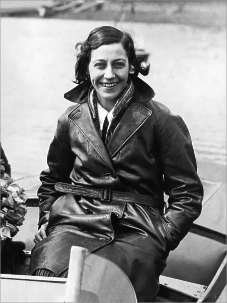 English aviator Amy Johnson, the first female pilot to fly solo from Britain to Australia