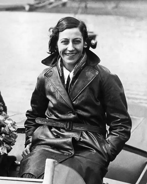 English aviator Amy Johnson, the first female pilot to fly solo from Britain to Australia