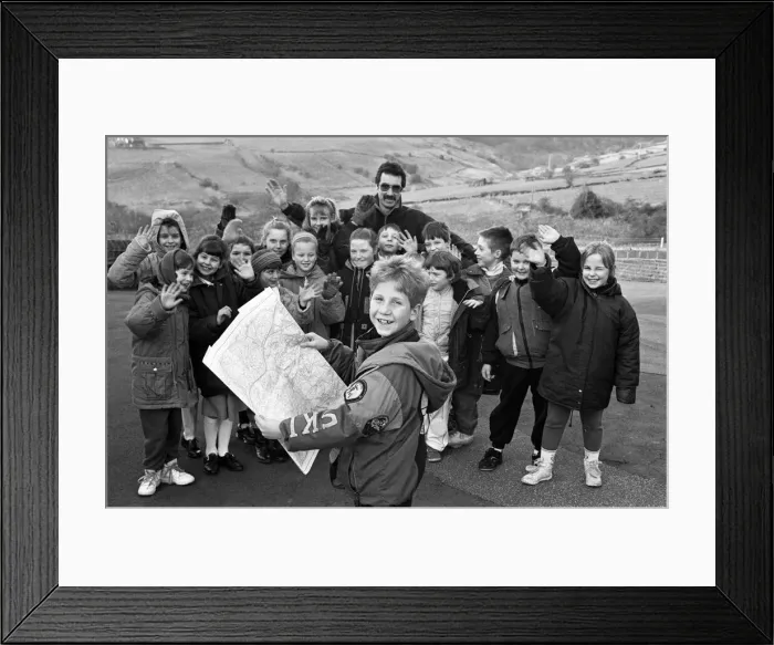 Framed Print : Ingleborough in the Yorkshire Dales was the destination for pupils of Wilberlee Junior