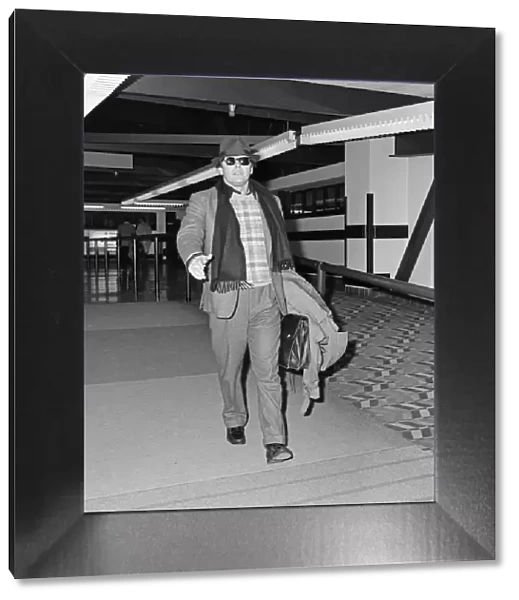 Jack Nicholson arrives in London. 25th February 1984