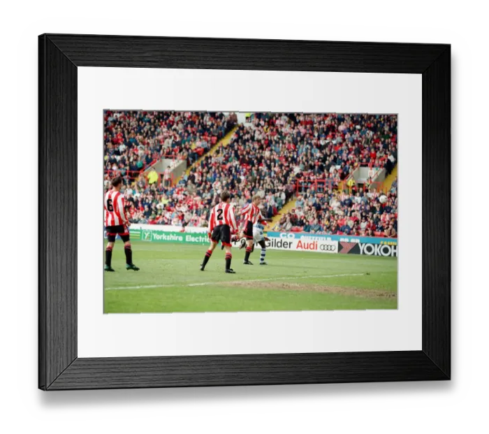 Framed Print : Sheffield United v Reading, final score 2-0 to Sheffield United. League Division 1 Framed Print : Sheffield United v Reading, final score 2-0 to Sheffield United. League Division 1