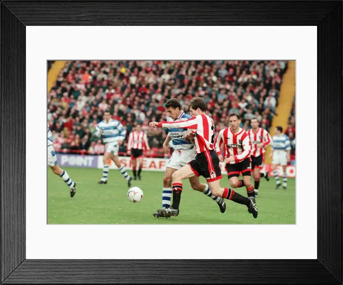Framed Print : Sheffield United v Reading, final score 2-0 to Sheffield United. League Division 1 Framed Print : Sheffield United v Reading, final score 2-0 to Sheffield United. League Division 1