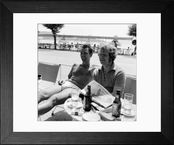 Framed Print : Brian Clough, former Brighton & Hove Albion manager and soon to be Leeds United manager