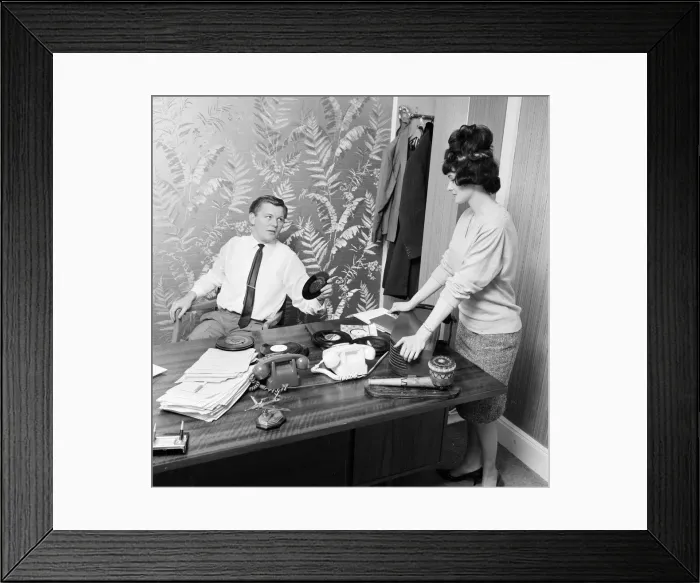 Framed Print : Roy Tempest, Theatrical Agent, London, 21st April 1964 Framed Print : Roy Tempest, Theatrical Agent, London, 21st April 1964