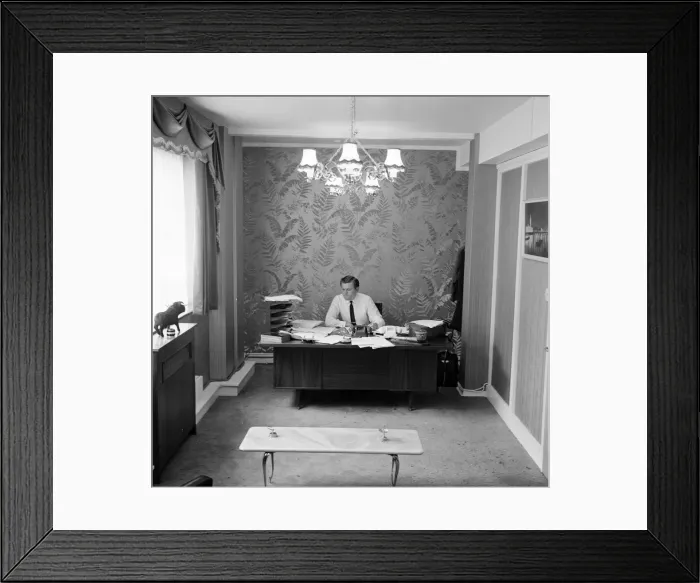 Framed Print : Roy Tempest, Theatrical Agent, London, 21st April 1964 Framed Print : Roy Tempest, Theatrical Agent, London, 21st April 1964