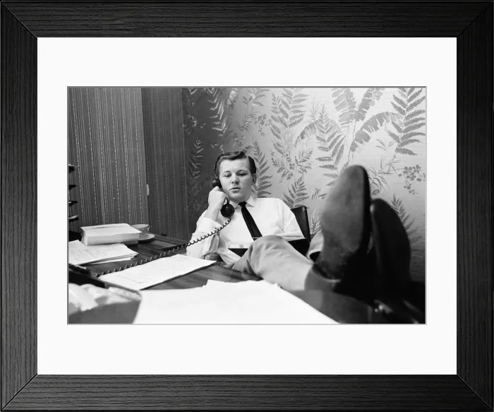 Framed Print : Roy Tempest, Theatrical Agent, London, 21st April 1964 Framed Print : Roy Tempest, Theatrical Agent, London, 21st April 1964