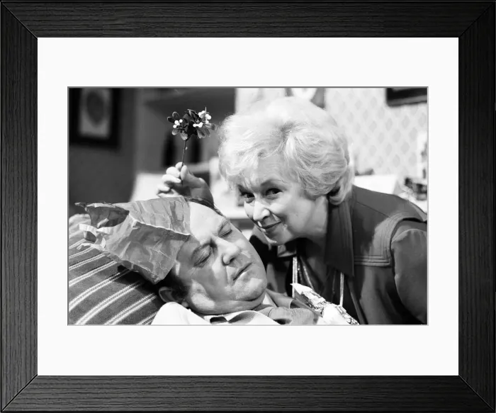 Framed Print : June Whitfield and Terry Scott filming the 1980 Christmas Terry and June Show Framed Print : June Whitfield and Terry Scott filming the 1980 Christmas Terry and June Show