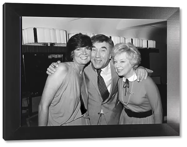 Cilla Black (left) Frankie Howerd (middle) June Whitfield (right