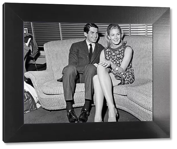 Vanessa Redgrave and George Hamilton at a press conference at the BBC Wood Lane Studios