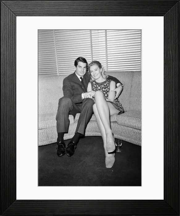 Framed Print : Vanessa Redgrave and George Hamilton at a press conference at the BBC Wood Lane Studios