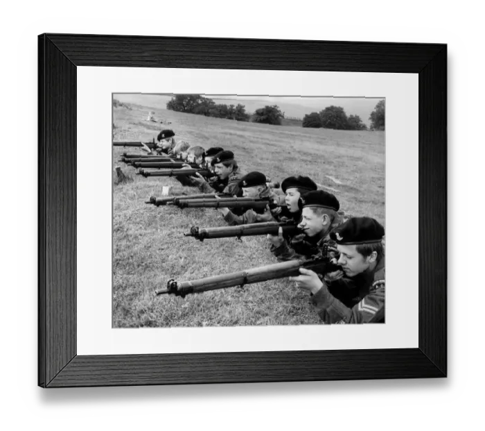 Framed Print : Army Cadets take part in annual rifle meeting at Guisborough, 5th September 1970 Framed Print : Army Cadets take part in annual rifle meeting at Guisborough, 5th September 1970