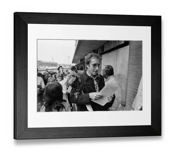 Framed Print : Peter Sellers and Swami Vishnu on a Peace Mission in Belfast