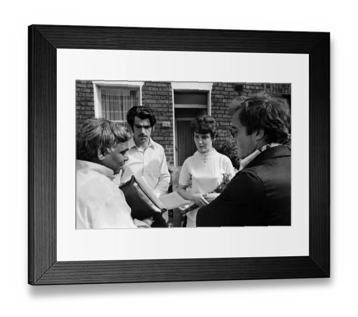 Framed Print : Peter Sellers and Swami Vishnu on a Peace Mission in Belfast