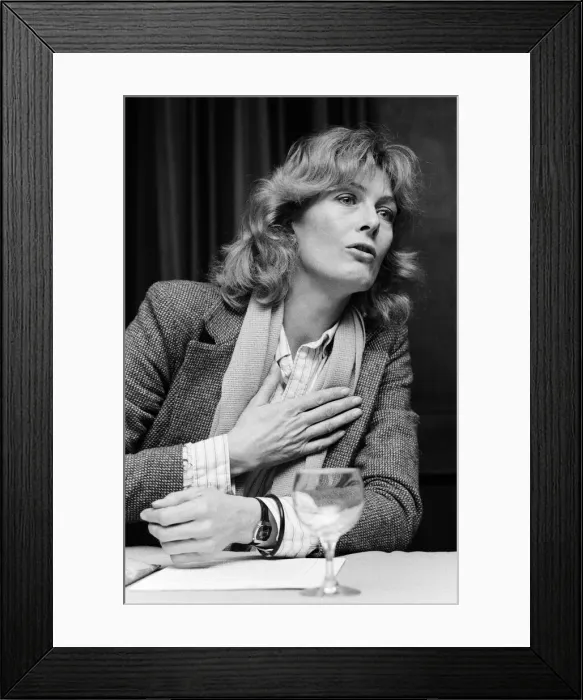 Framed Print : Vanessa Redgrave and brother Corin Redgrave held a press conference to outline their