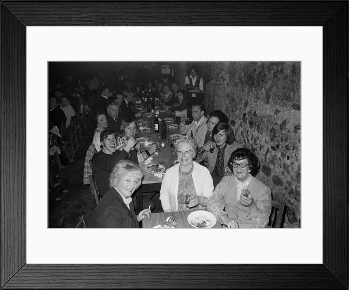 Framed Print : A night out in Majorca, Spain, August 1971 Framed Print : A night out in Majorca, Spain, August 1971