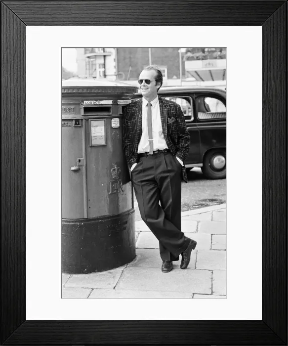 Framed Print : The Postman comes to town. In London for the opening of Lorimars controversial Framed Print : The Postman comes to town. In London for the opening of Lorimars controversial